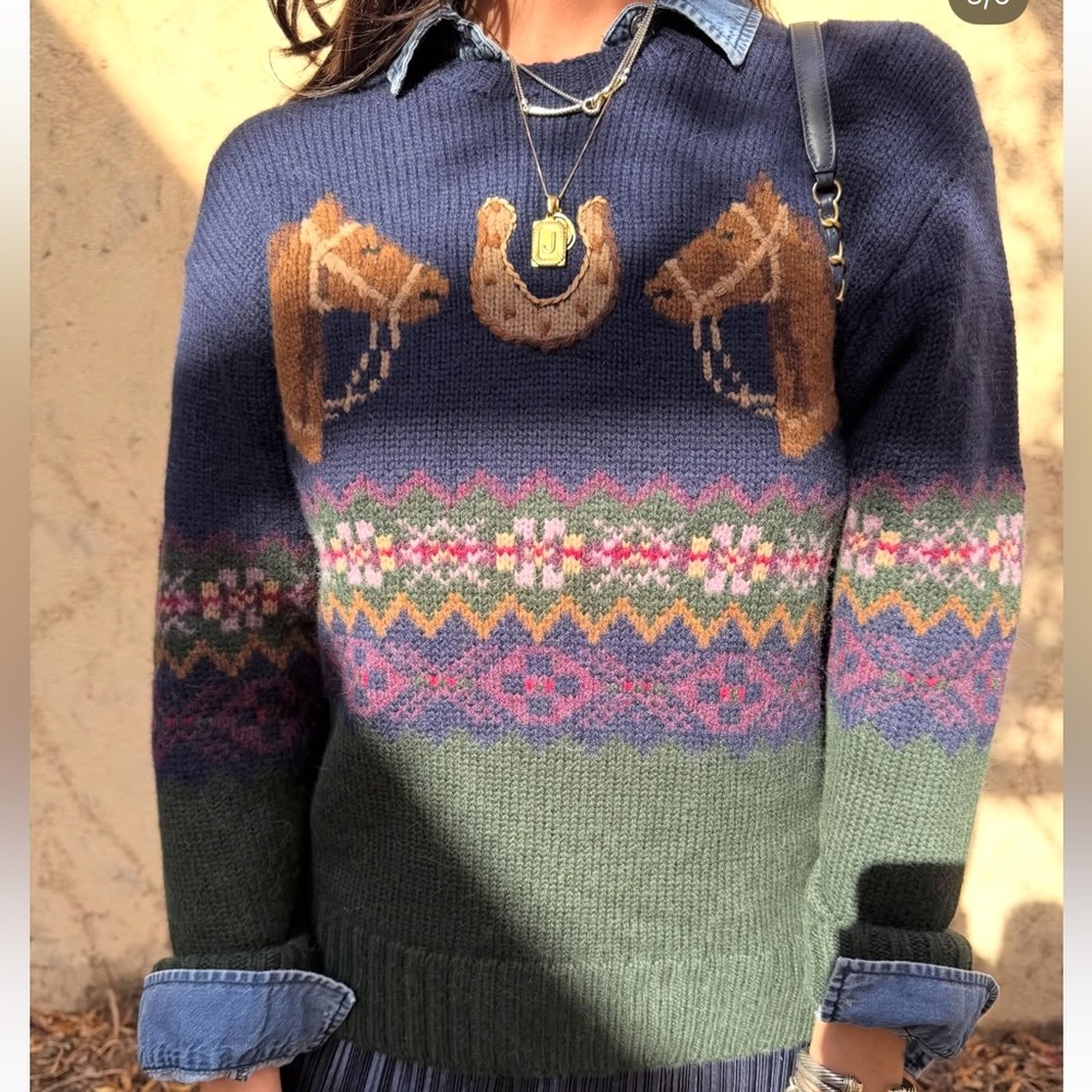 Women's Ralph Lauren Horse Sweater